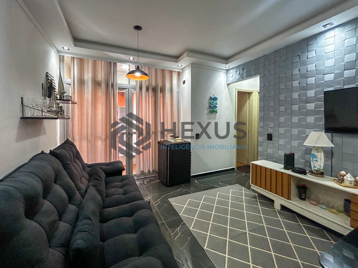 Foto 7 de Apartamento com varanda e lazer a 150m da praia na Enseada, Guarujá