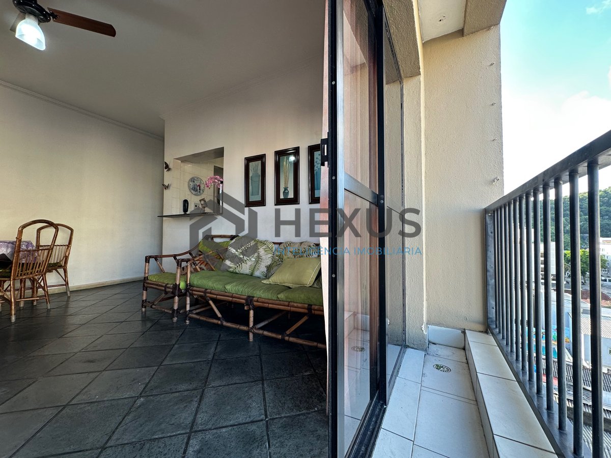 Foto 8 de Apartamento com varanda vista mar e lazer a 800m da praia na Enseada, Guarujá