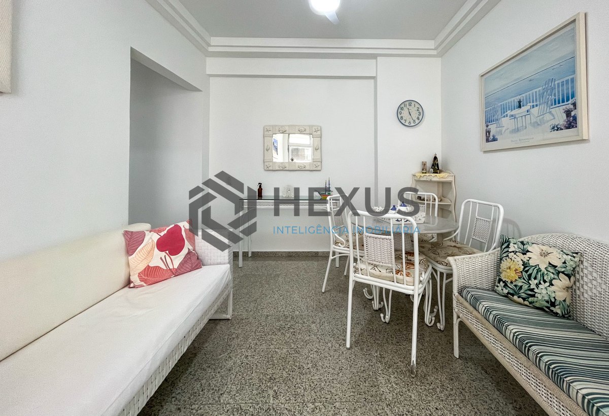 Foto 5 de Apartamento com varanda vista mar e lazer a 1 quadra da praia nas Pitangueiras, Guarujá