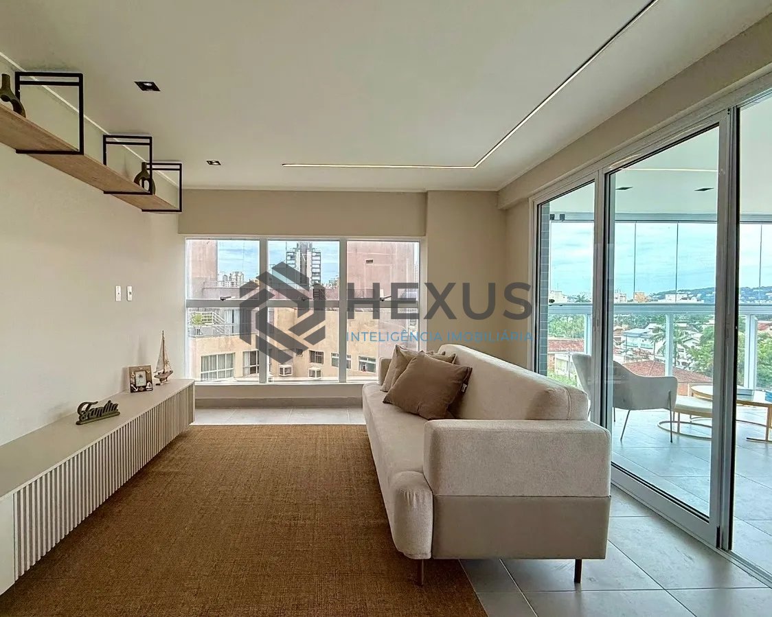 Foto 8 de Apartamento reformado com varanda gourmet vista mar e lazer a 100m da praia na Enseada, Guarujá