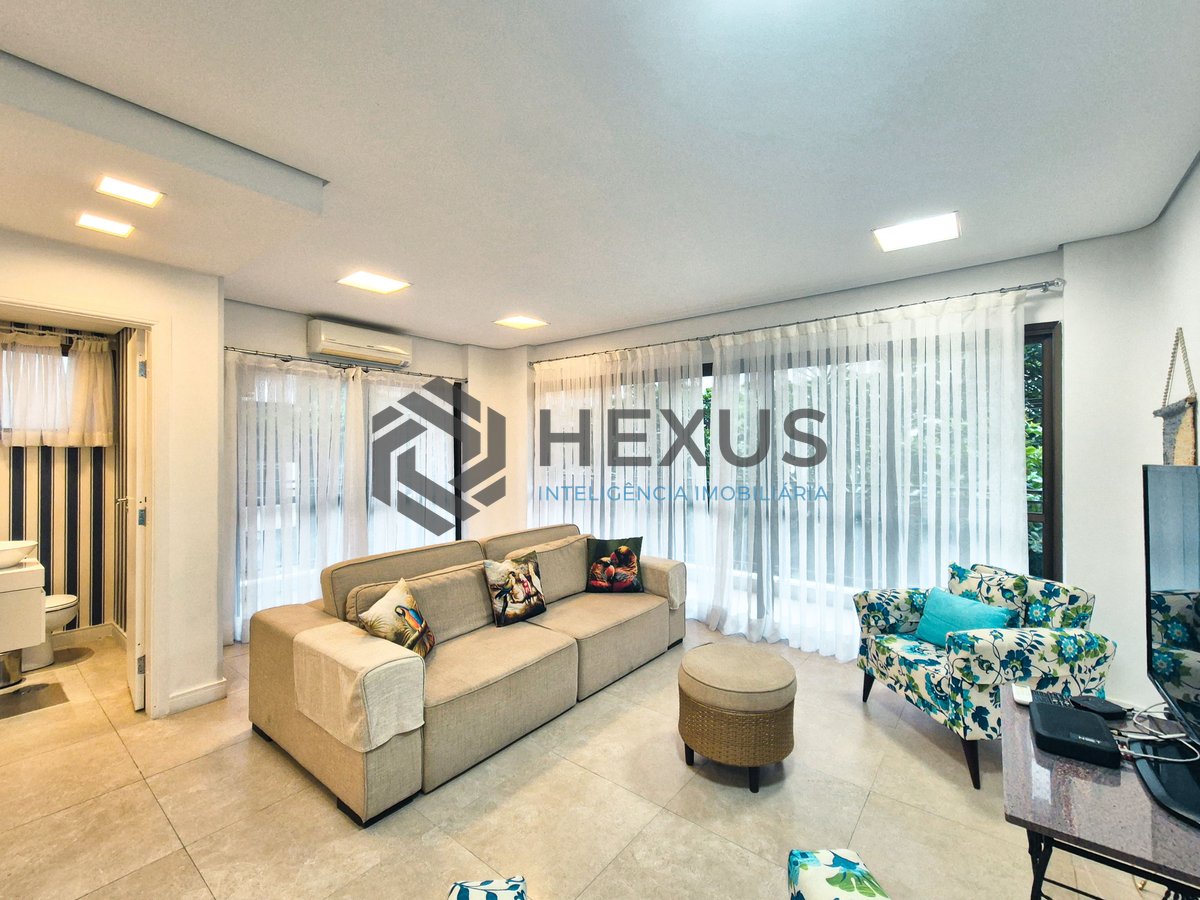 Foto 9 de Apartamento com varanda vista mar e lazer nas Pitangueiras, Guarujá