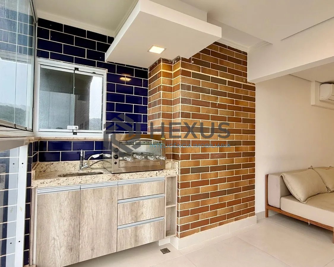 Foto 5 de Apartamento com varanda gourmet vista mar e lazer a 350m da praia na Enseada, Guarujá