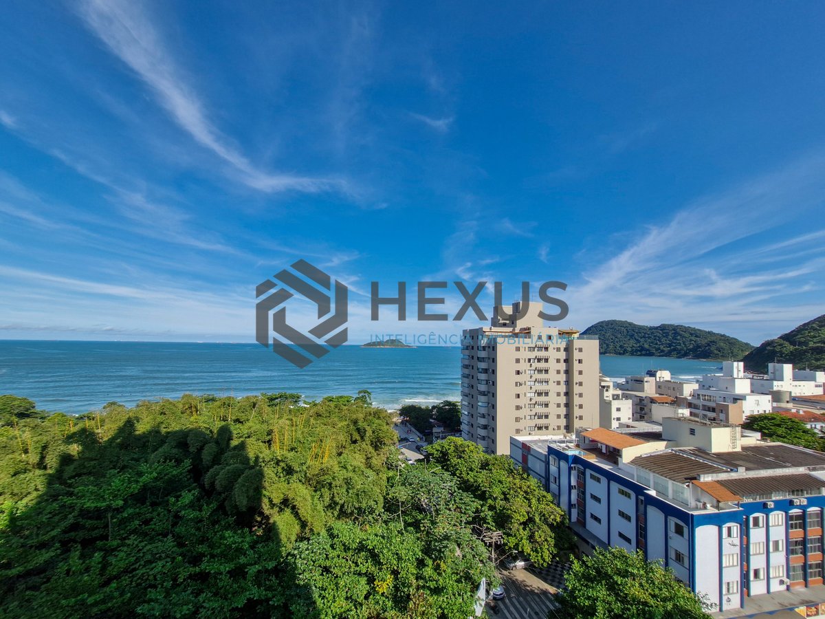Foto 12 de Apartamento com varanda gourmet vista mar e lazer na beira mar da praia no Tombo, Guarujá