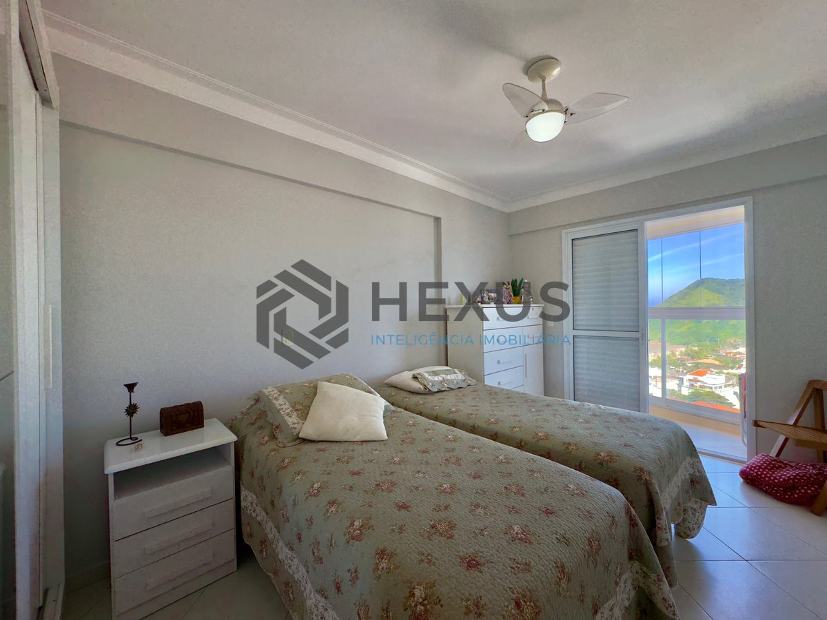Foto 12 de Apartamento com varanda gourmet vista mar e lazer na beira mar da praia no Tombo, Guarujá