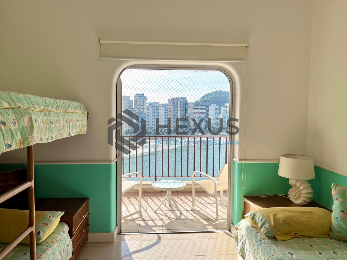 Foto 46 de Apartamento frente mar com varanda vista mar e lazer no Jardim Astúrias, Guarujá