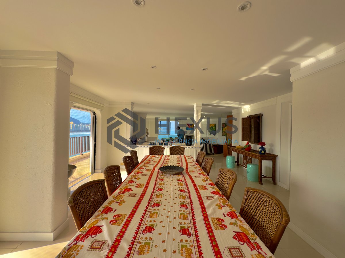 Foto 6 de Apartamento frente mar com varanda vista mar e lazer no Jardim Astúrias, Guarujá