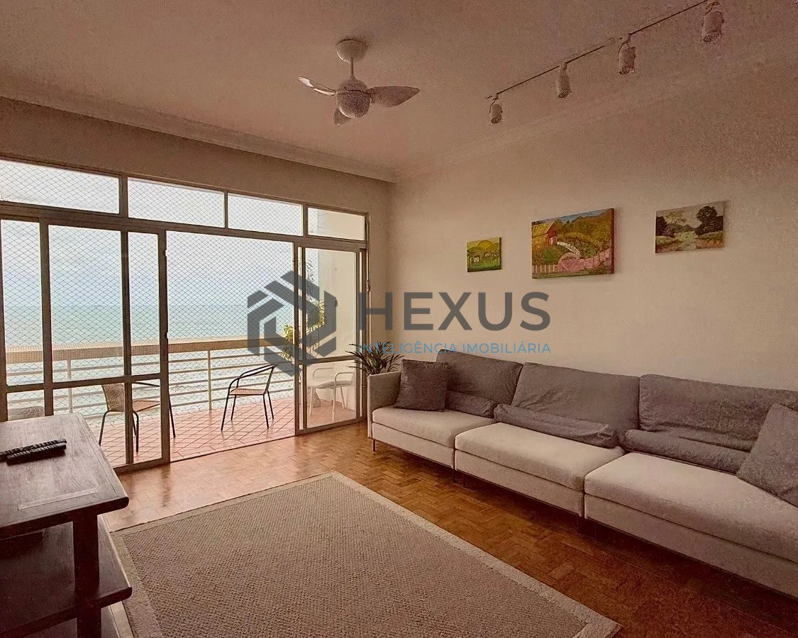 Foto 6 de Apartamento frente mar com varanda vista mar na Praia das Pitangueiras, Guarujá