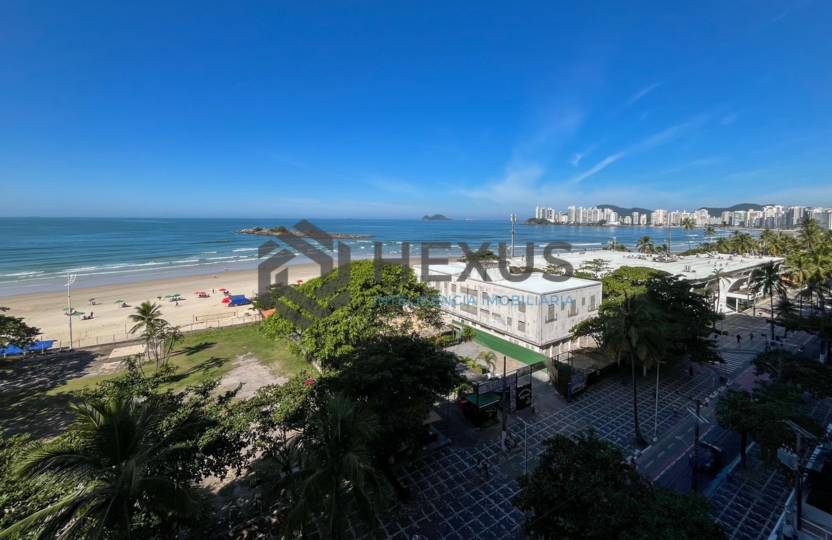 Foto 18 de Apartamento frente mar com varanda nas Pitangueiras, Guarujá