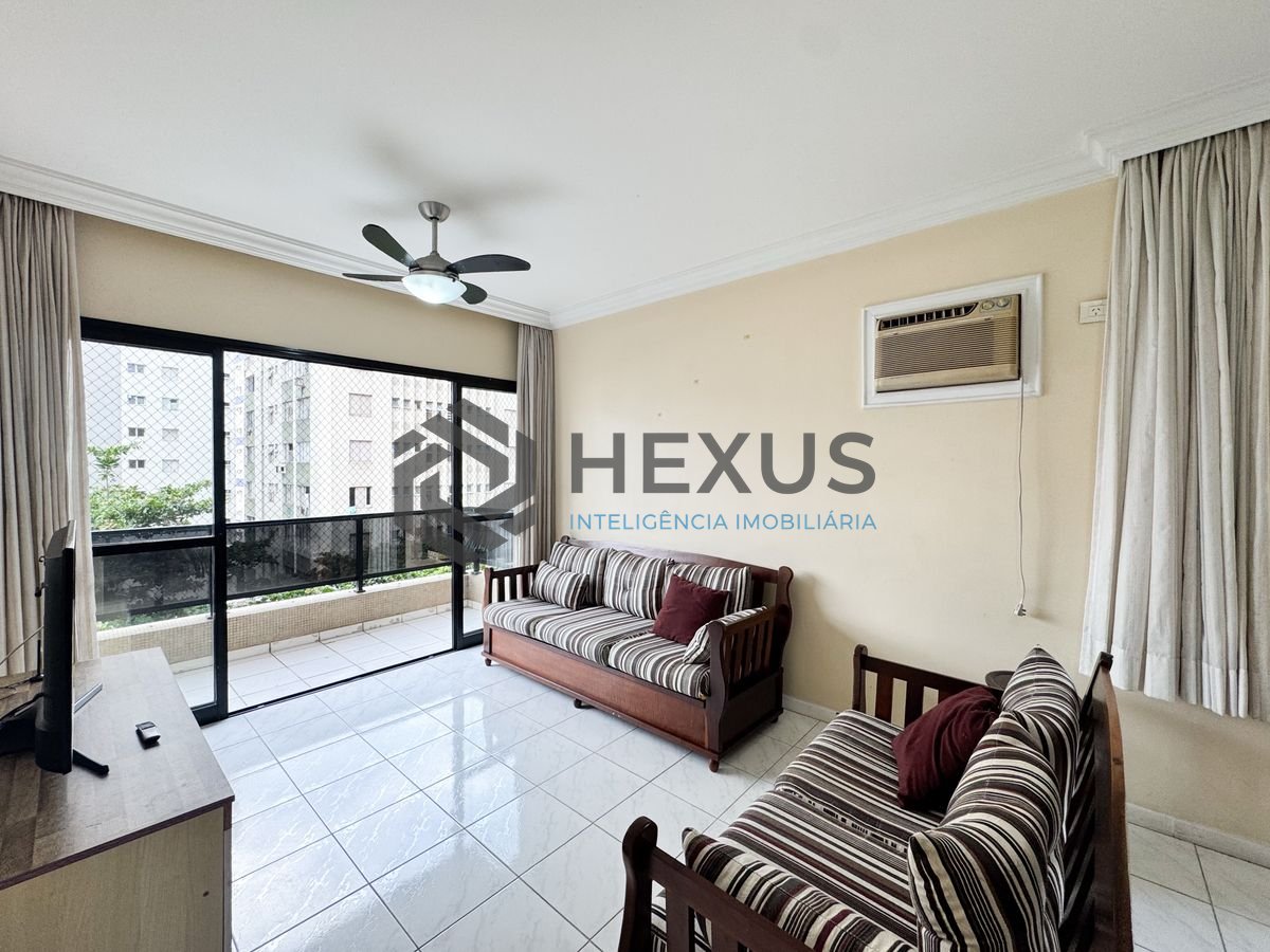 Foto 6 de Apartamento com varanda e lazer a 100m da praia nas Pitangueiras, Guarujá