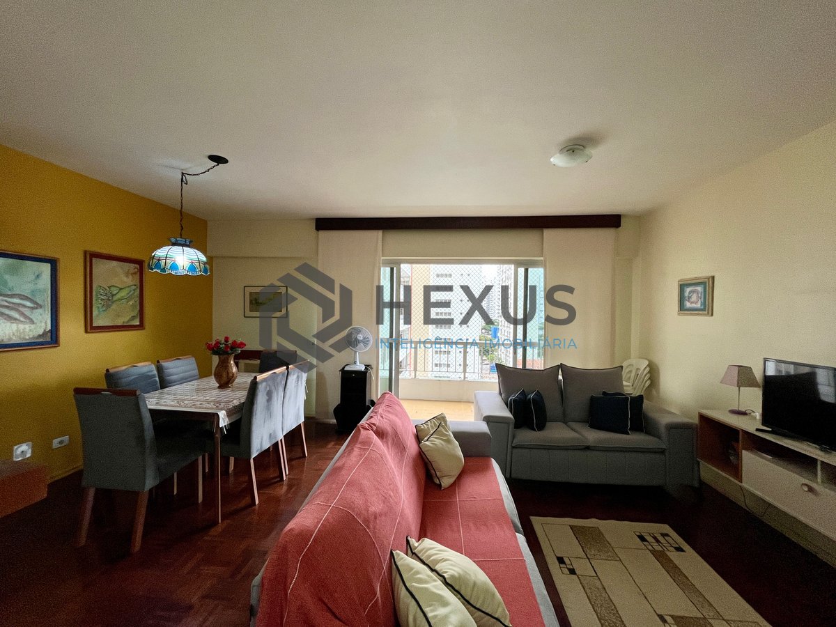 Foto 8 de Apartamento com varanda vista mar a 1 quadra da praia nas Pitangueiras, Guarujá
