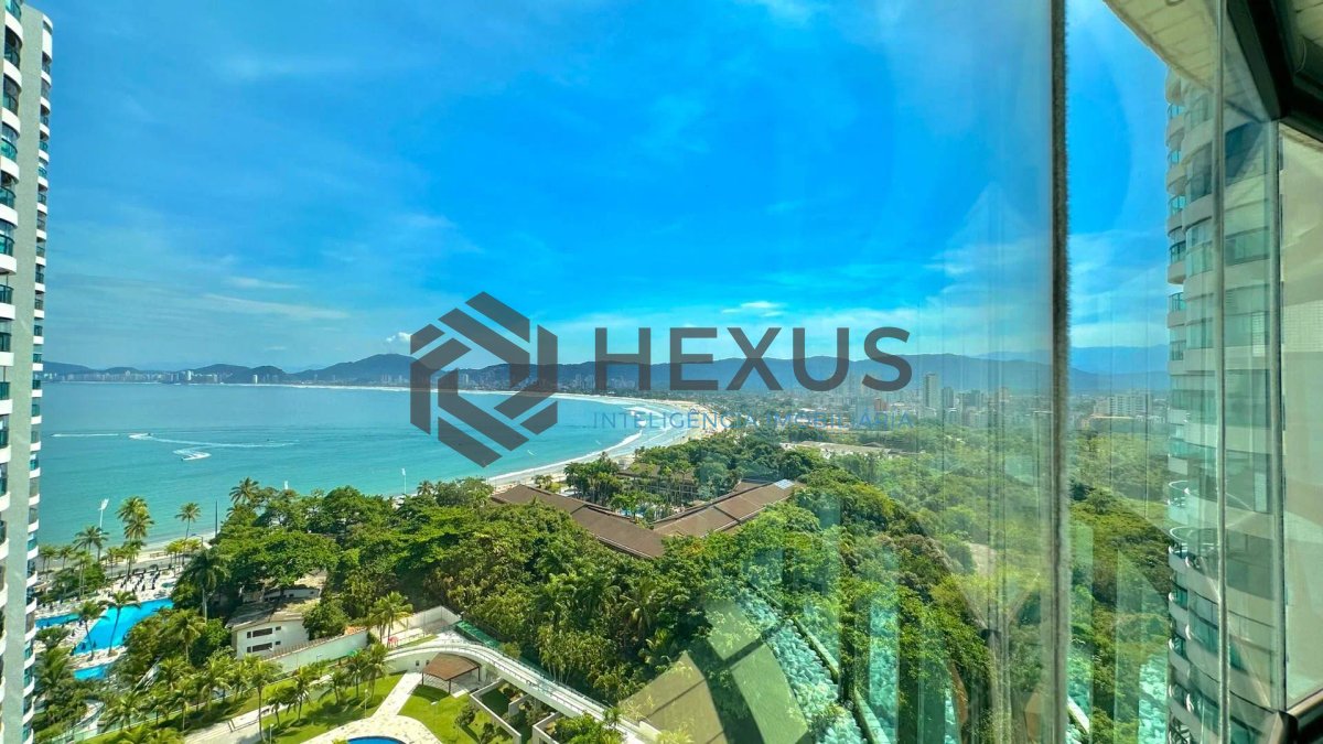 Foto 9 de Apartamento reformado com varanda vista mar e lazer na beira mar da praia na Enseada, Guarujá