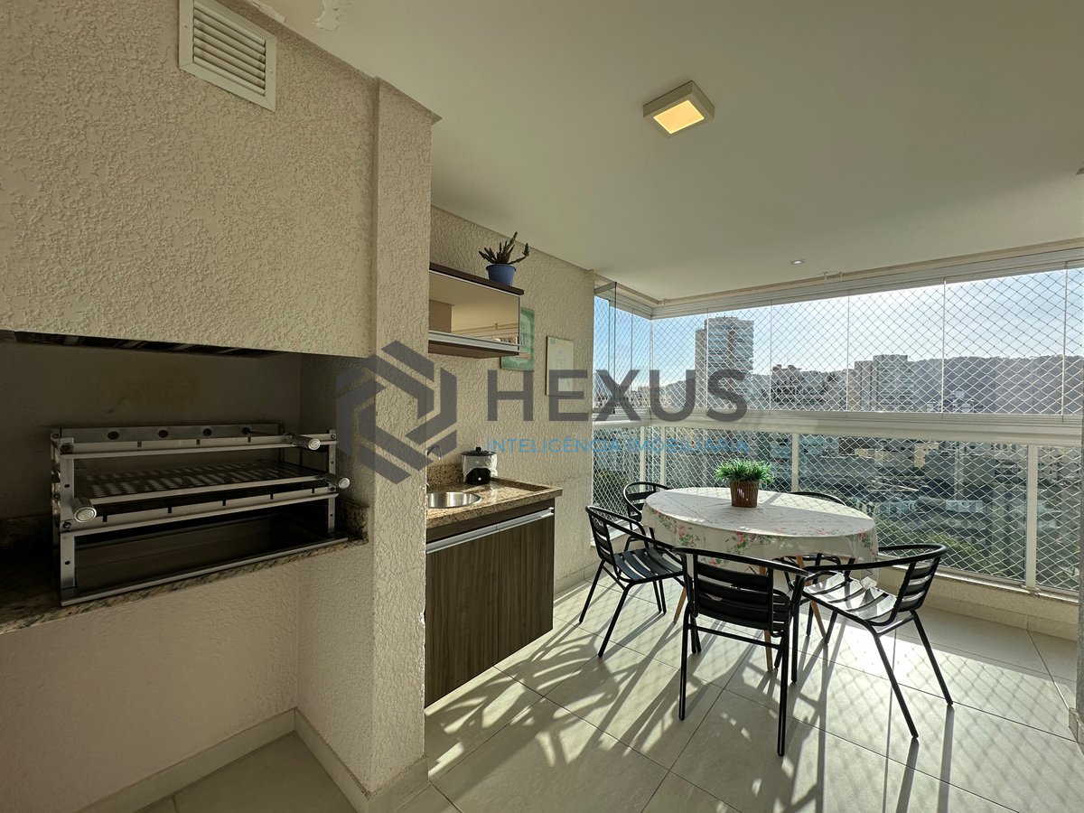 Foto 13 de Apartamento com varanda gourmet vista mar e lazer a 450m da praia na Enseada, Guarujá