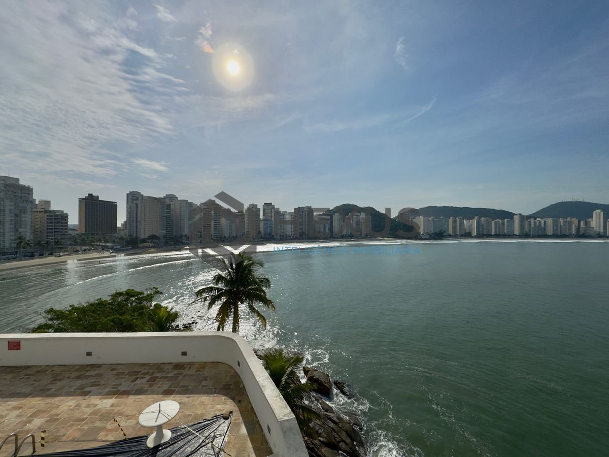 Foto 8 de Apartamento frente mar com varanda vista mar e lazer no Jardim Astúrias, Guarujá