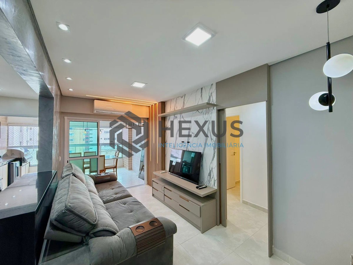 Foto 5 de Apartamento reformado com varanda gourmet e lazer a 100m da praia no Jardim Astúrias, Guarujá