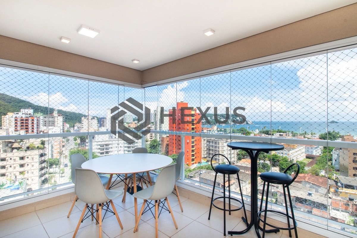 Foto 7 de Apartamento Vista Mar para Locação Anual, Praia da Enseada - Região Tortugas, Guarujá, SP