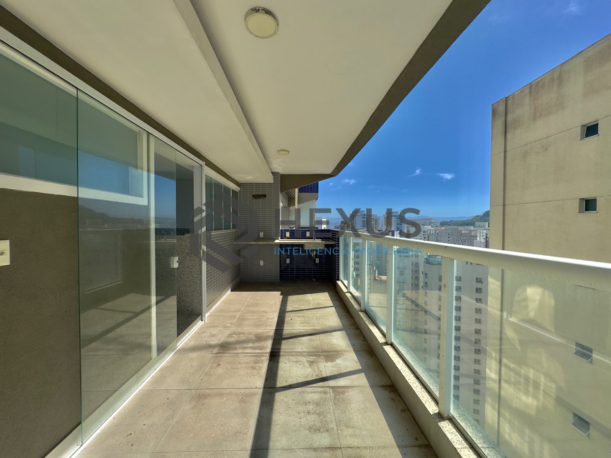 Foto 11 de Apartamento com varanda gourmet vista mar e lazer na beira mar da praia no Jardim Astúrias, Guarujá