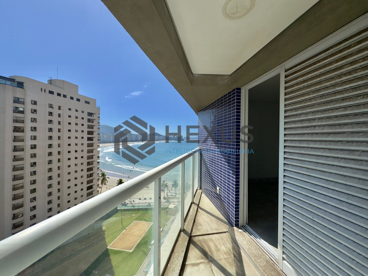 Foto 20 de Apartamento com varanda gourmet vista mar e lazer na beira mar da praia no Jardim Astúrias, Guarujá