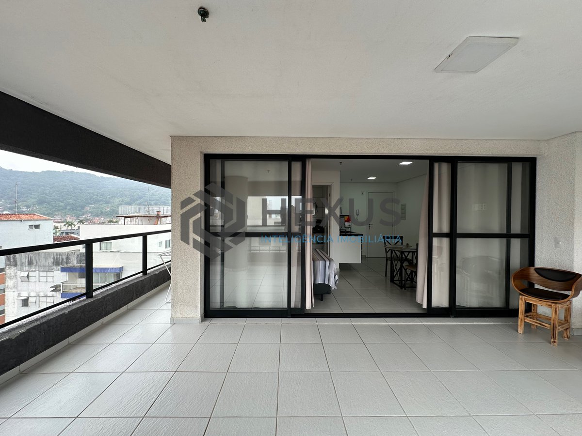 Foto 5 de Studio com varanda vista mar e lazer a 500m da praia na Enseada, Guarujá