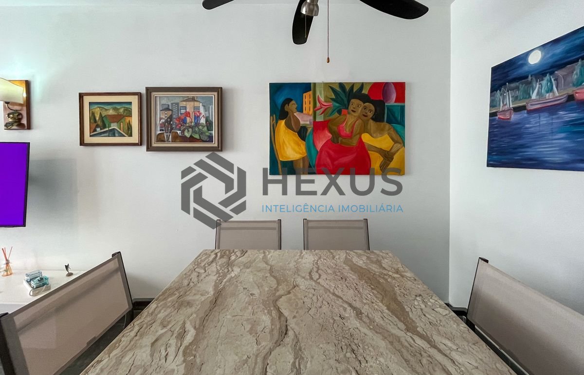 Foto 6 de Apartamento com varanda vista mar na beira mar da praia nas Pitangueiras, Guarujá