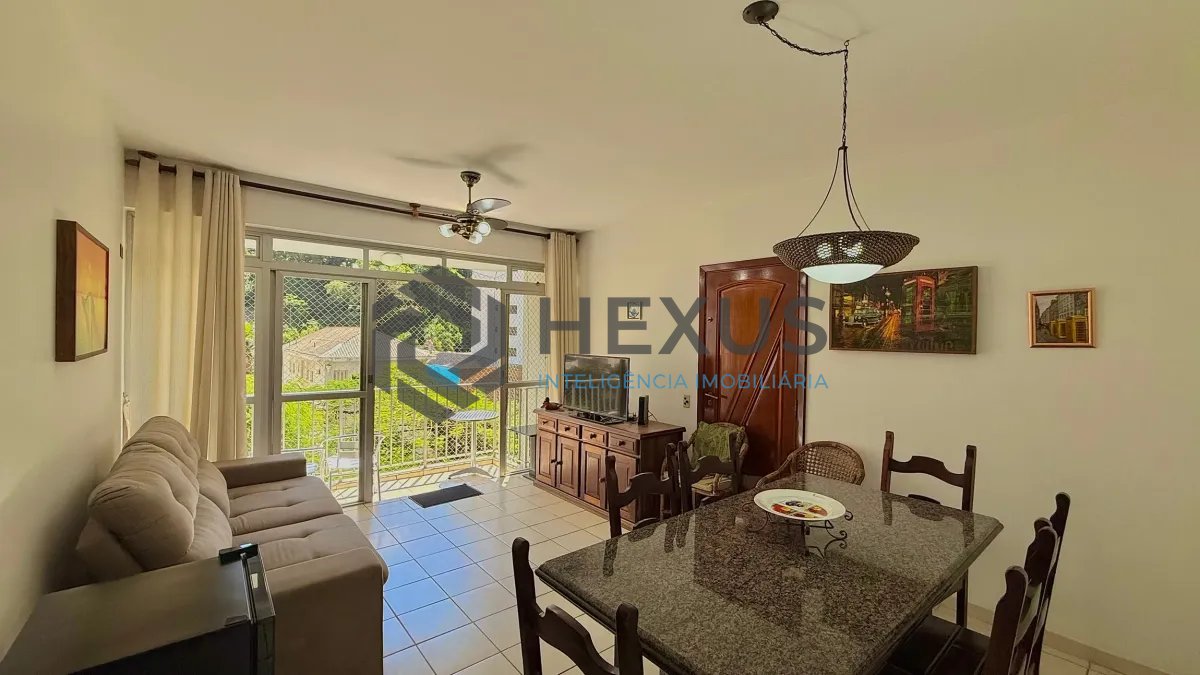 Foto 2 de Apartamento com varanda e lazer a 150m da praia na região da Barra Funda nas Pitangueiras, Guarujá