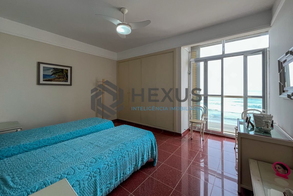 Foto 16 de Apartamento frente mar com varanda e vaga à venda, Pitangueiras, Guarujá, SP