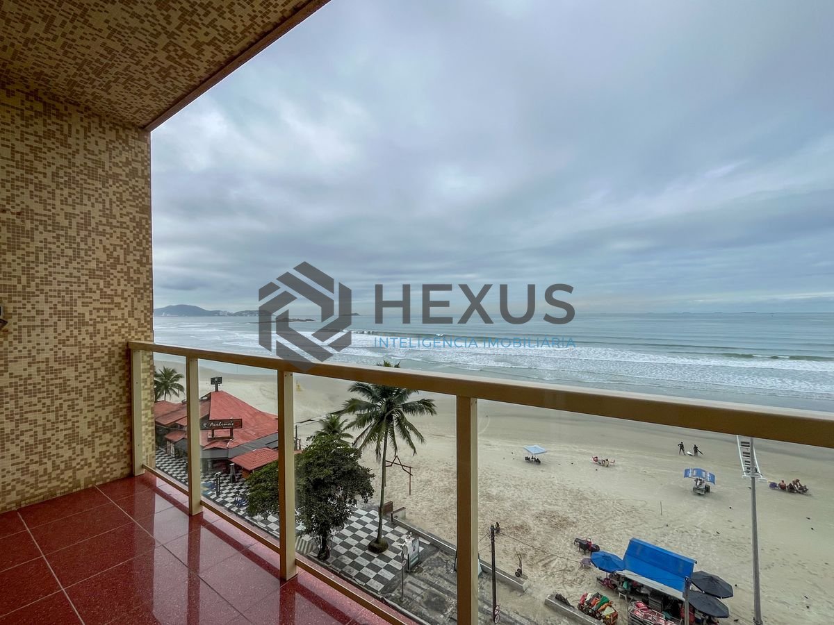 Foto 10 de Apartamento frente mar com varanda e vaga à venda, Pitangueiras, Guarujá, SP