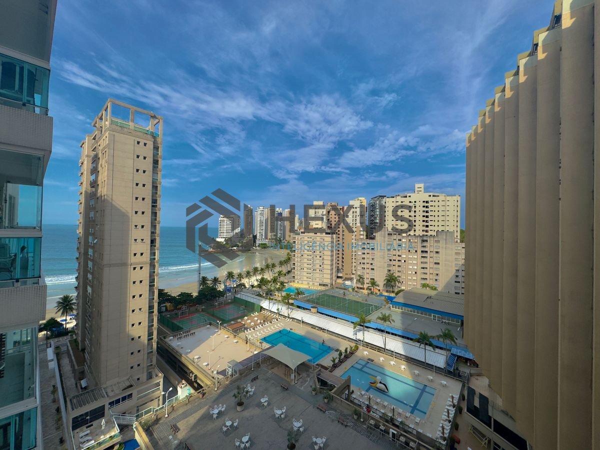 Foto 2 de Apartamento com varanda vista mar e lazer na beira mar no Jardim Astúrias, Guarujá