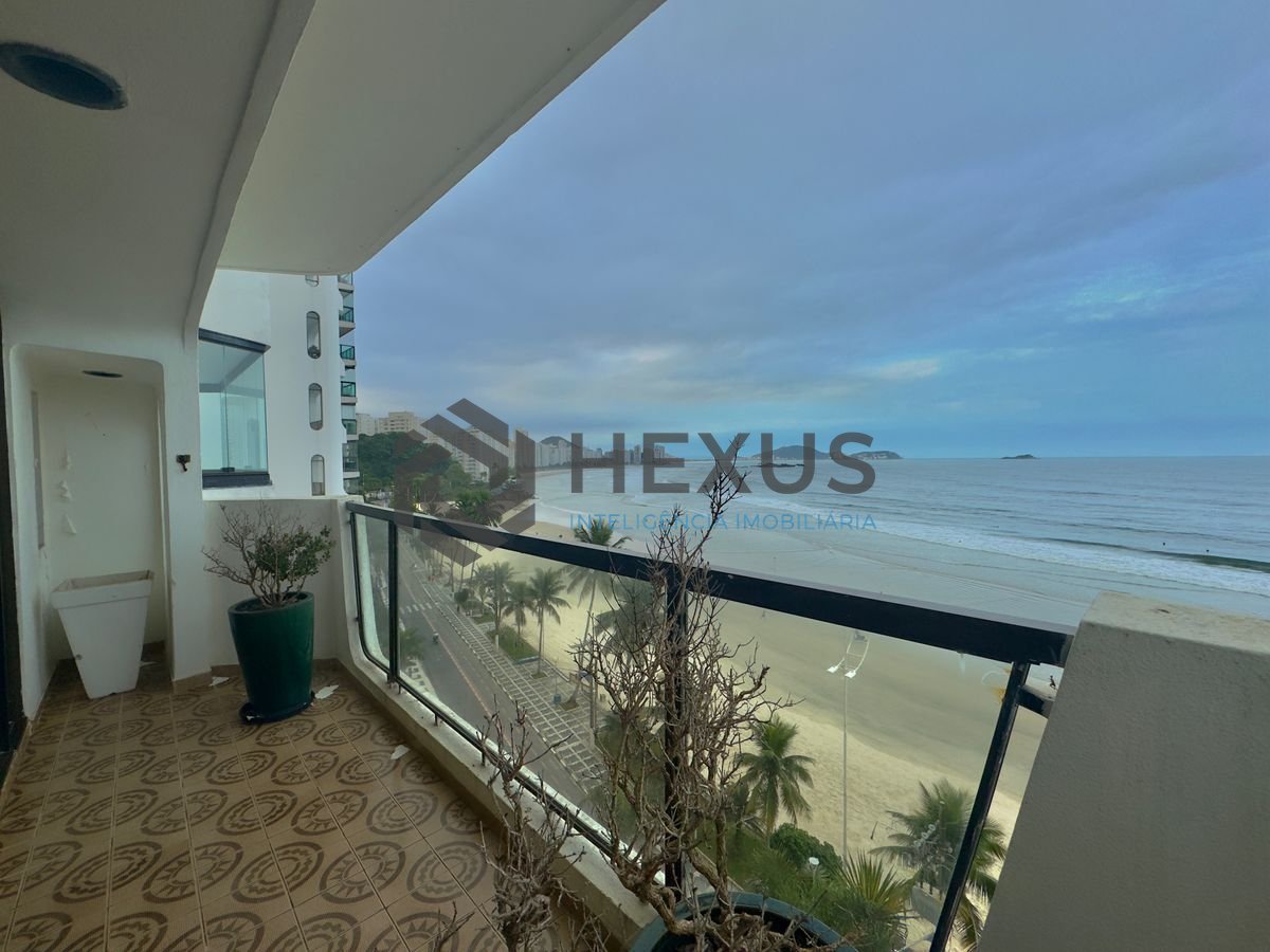 Foto 2 de Apartamento frente mar com varanda vista mar no Jardim Astúrias, Guarujá