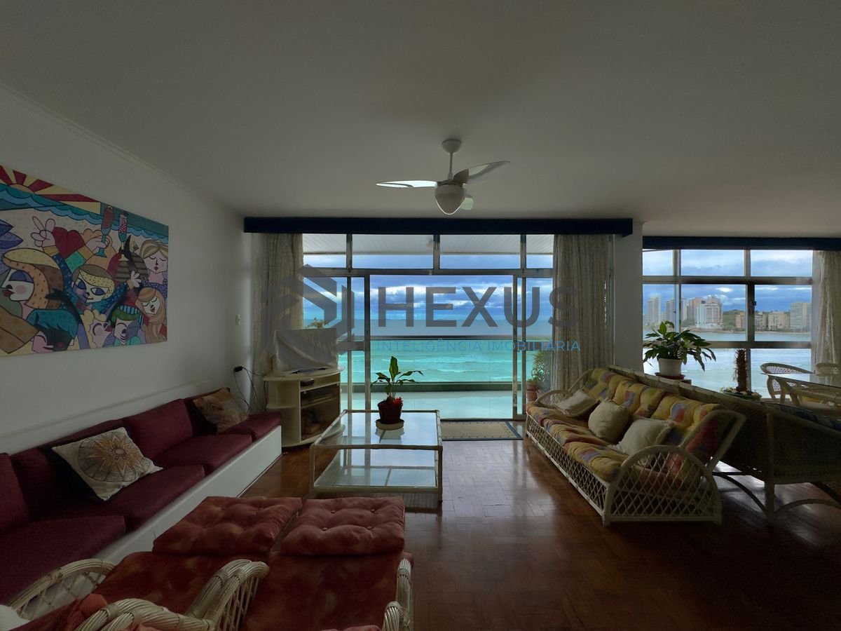 Foto 11 de Apartamento reformado frente mar com varanda vista mar e lazer nas Pitangueiras, Guarujá
