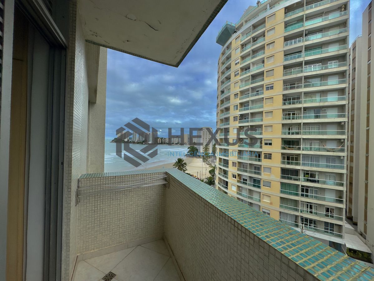 Foto 19 de Apartamento reformado frente mar com varanda vista mar e lazer nas Pitangueiras, Guarujá