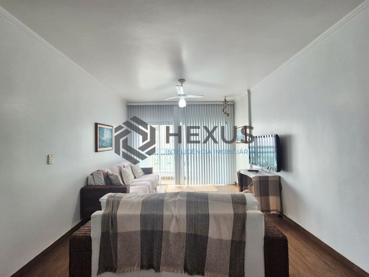Foto 2 de Apartamento com varanda vista mar e lazer nas Pitangueiras, Guarujá
