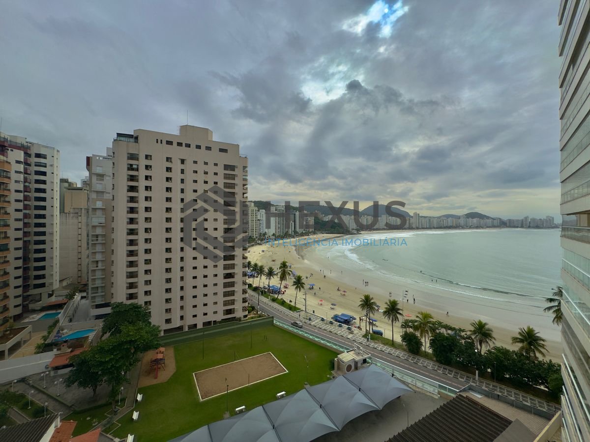 Foto 2 de Apartamento frente mar com varanda gourmet e lazer na região do Vila Luis Antônio no Jardim Astúrias, Guarujá