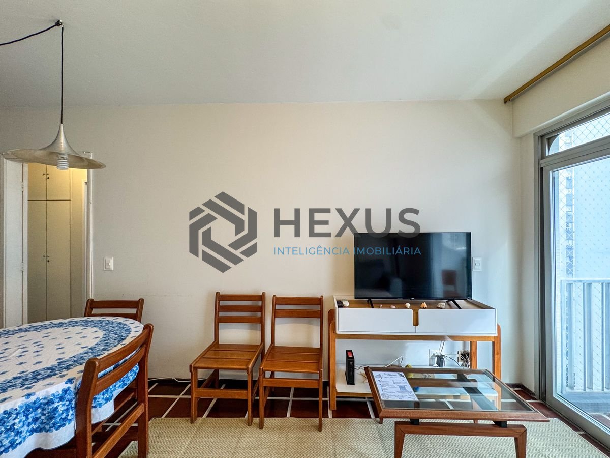 Foto 6 de Apartamento com varanda vista mar e lazer a 1 quadra da praia nas Pitangueiras, Guarujá