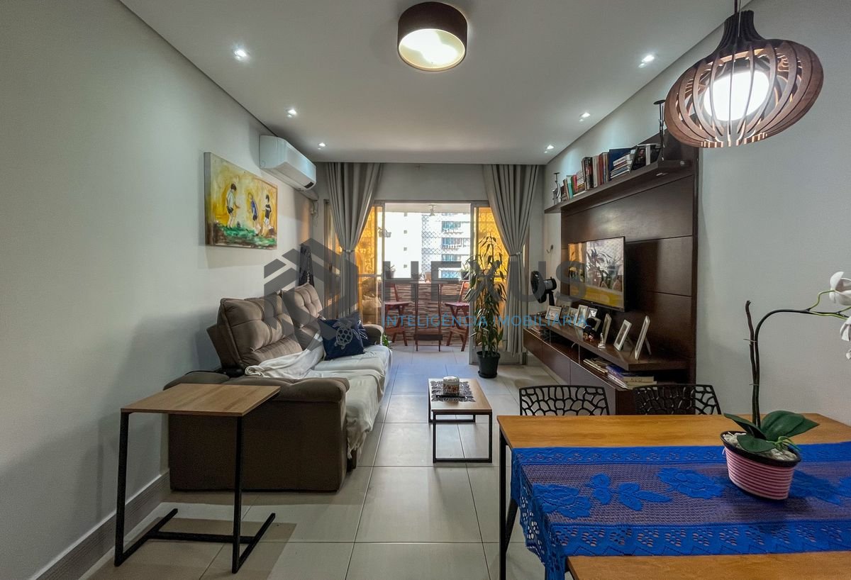 Foto 7 de Apartamento com varanda vista mar e lazer nas Pitangueiras, Guarujá
