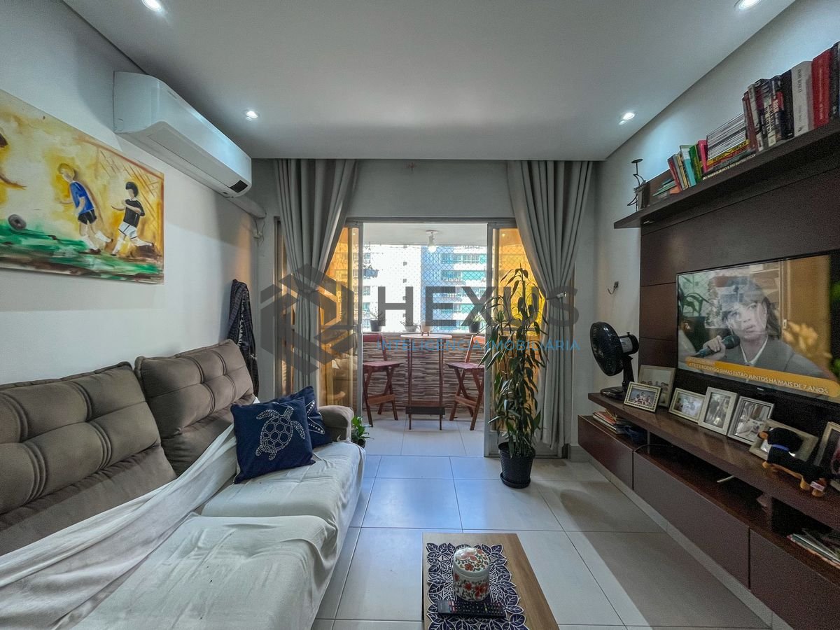 Foto 5 de Apartamento com varanda vista mar e lazer nas Pitangueiras, Guarujá