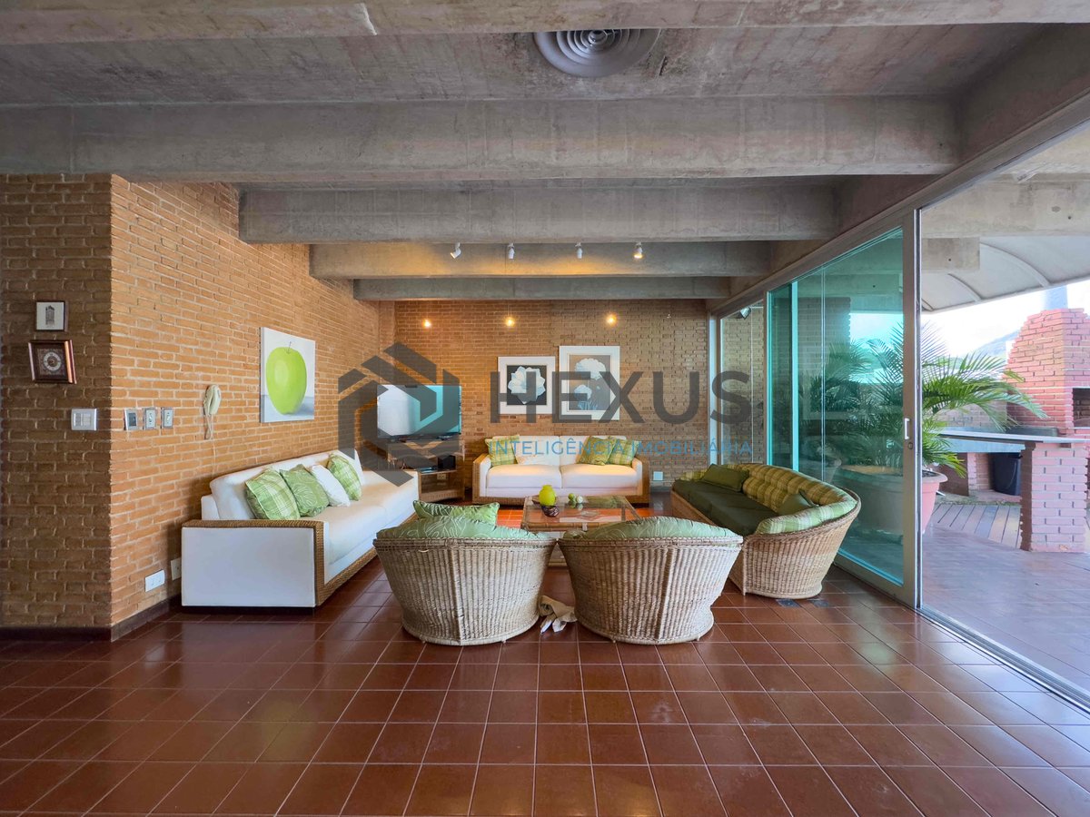 Foto 12 de Cobertura com piscina, churrasqueira, vista mar, quadra mar, Praia das Pitangueiras, 3 quartos (3 suítes), 2 vagas, Guarujá-SP | Hexus Inteligência Imobiliária