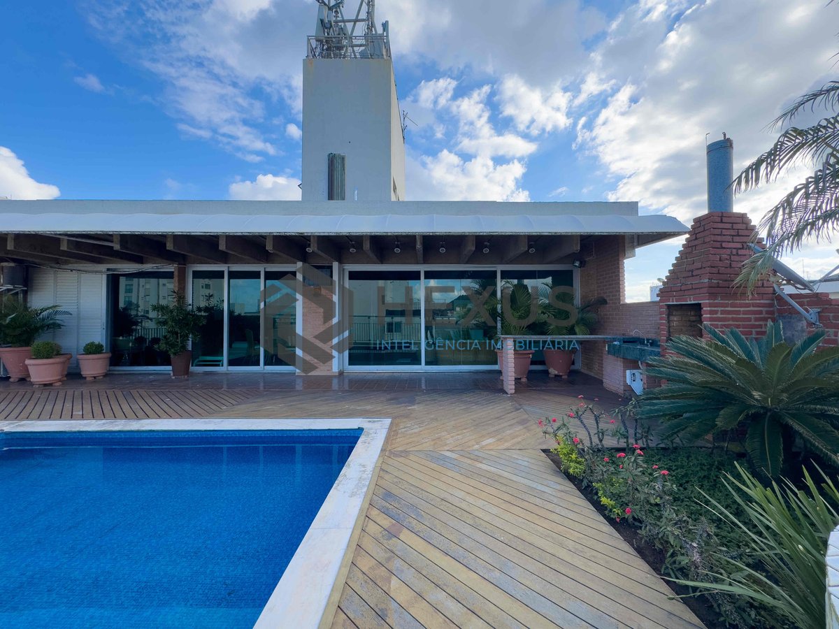 Foto 9 de Cobertura com piscina, churrasqueira, vista mar, quadra mar, Praia das Pitangueiras, 3 quartos (3 suítes), 2 vagas, Guarujá-SP | Hexus Inteligência Imobiliária