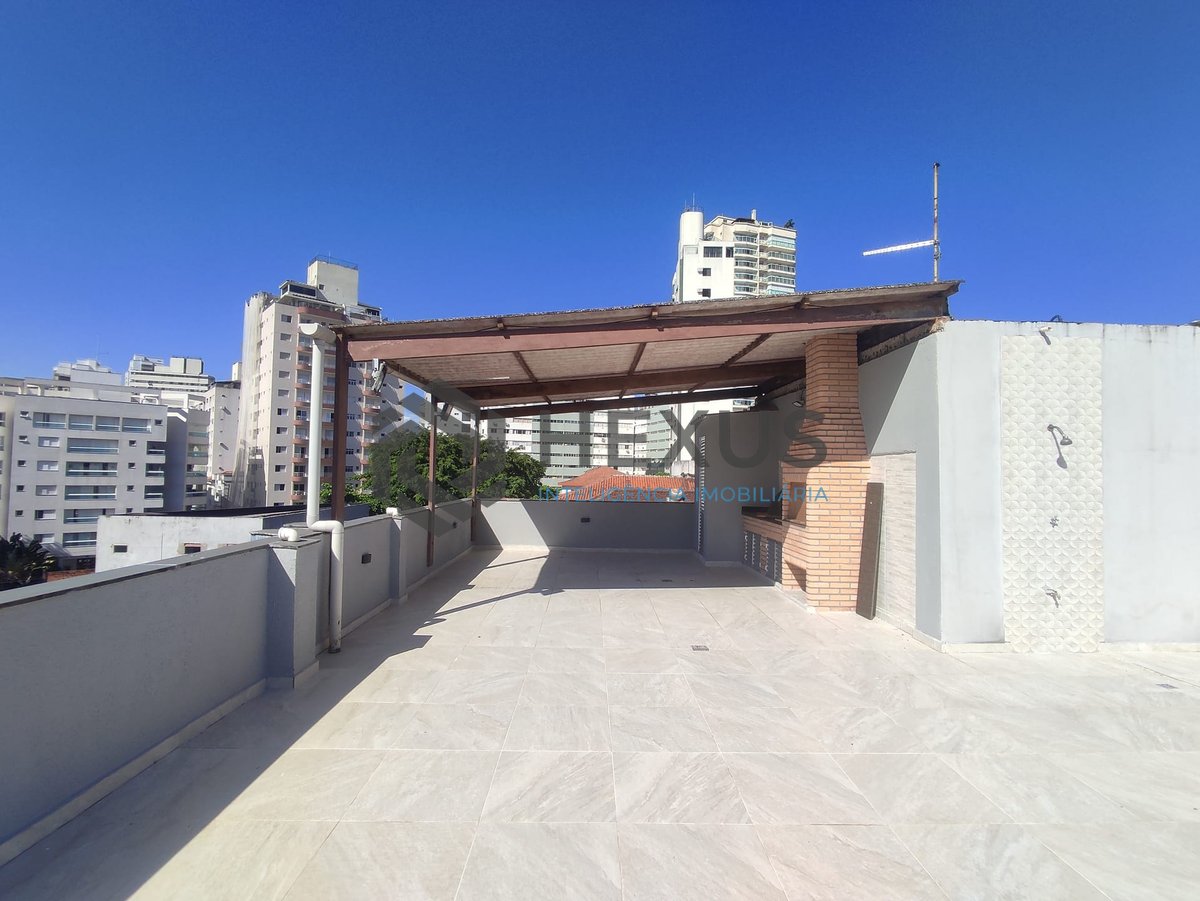 Foto 25 de Cobertura com varanda, área gourmet e lazer a duas quadras da Praia do Tombo, Guaruja