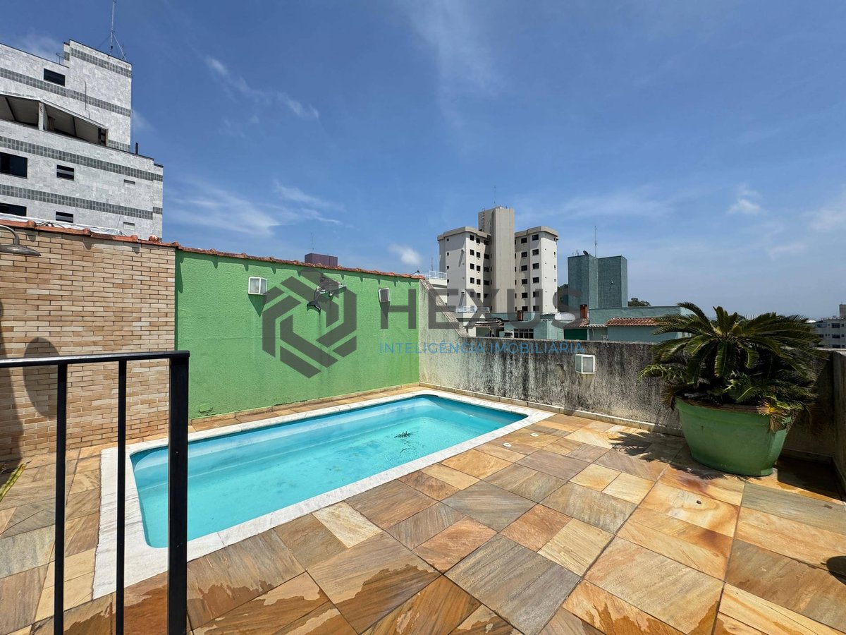 Foto 37 de Cobertura Penthouse com varanda e lazer a venda no Tombo, Guaruja