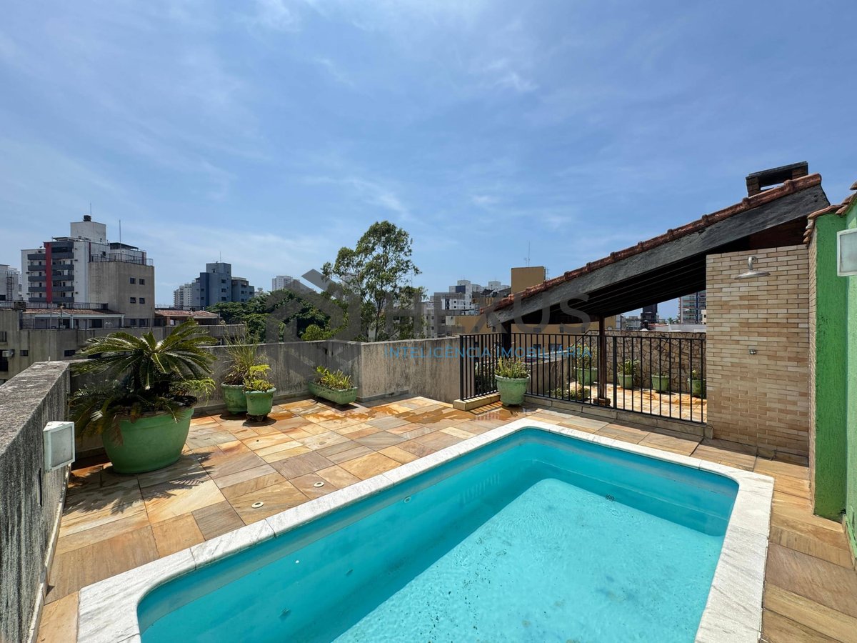 Foto 40 de Cobertura Penthouse com varanda e lazer a venda no Tombo, Guaruja