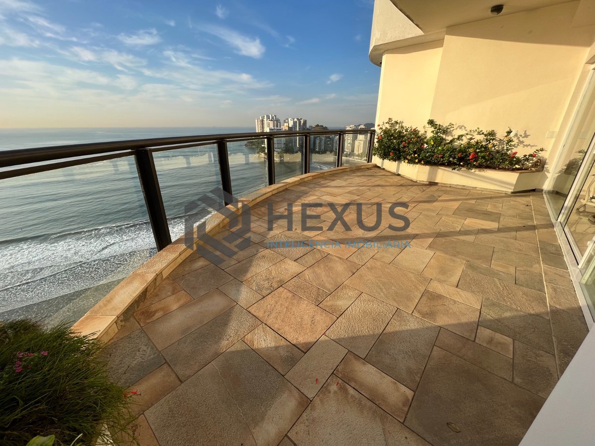 Foto 17 de Cobertura frente mar com varanda gourmet vista mar e piscina na Praia das Asturias, Guaruja