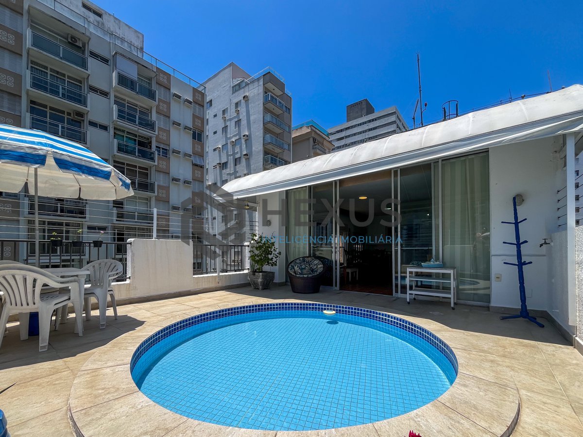 Foto 40 de Cobertura com piscina e vista mar na Praia das Pitangueiras, Guaruja