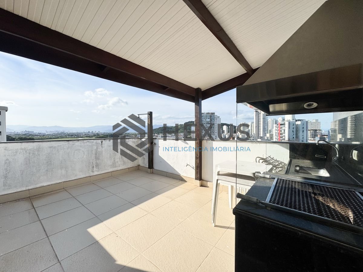 Foto 43 de Cobertura Duplex com varanda vista mar e lazer na região do Jardim Las Palmas no Tombo, Guarujá