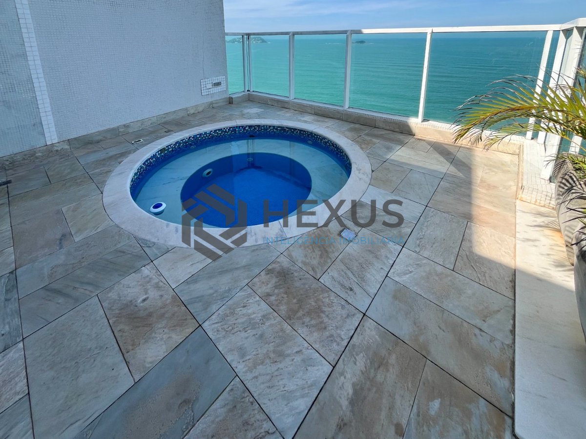 Foto 33 de Cobertura frente mar com piscina e área gourmet na Praia das Pitangueiras, Guaruja