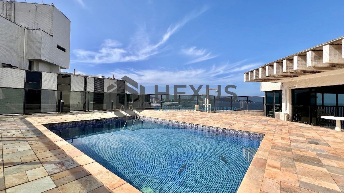 Foto 3 de Cobertura penthouse de alto padrão frente mar com piscina e churrasqueira na Praia das Asturias, Guaruja
