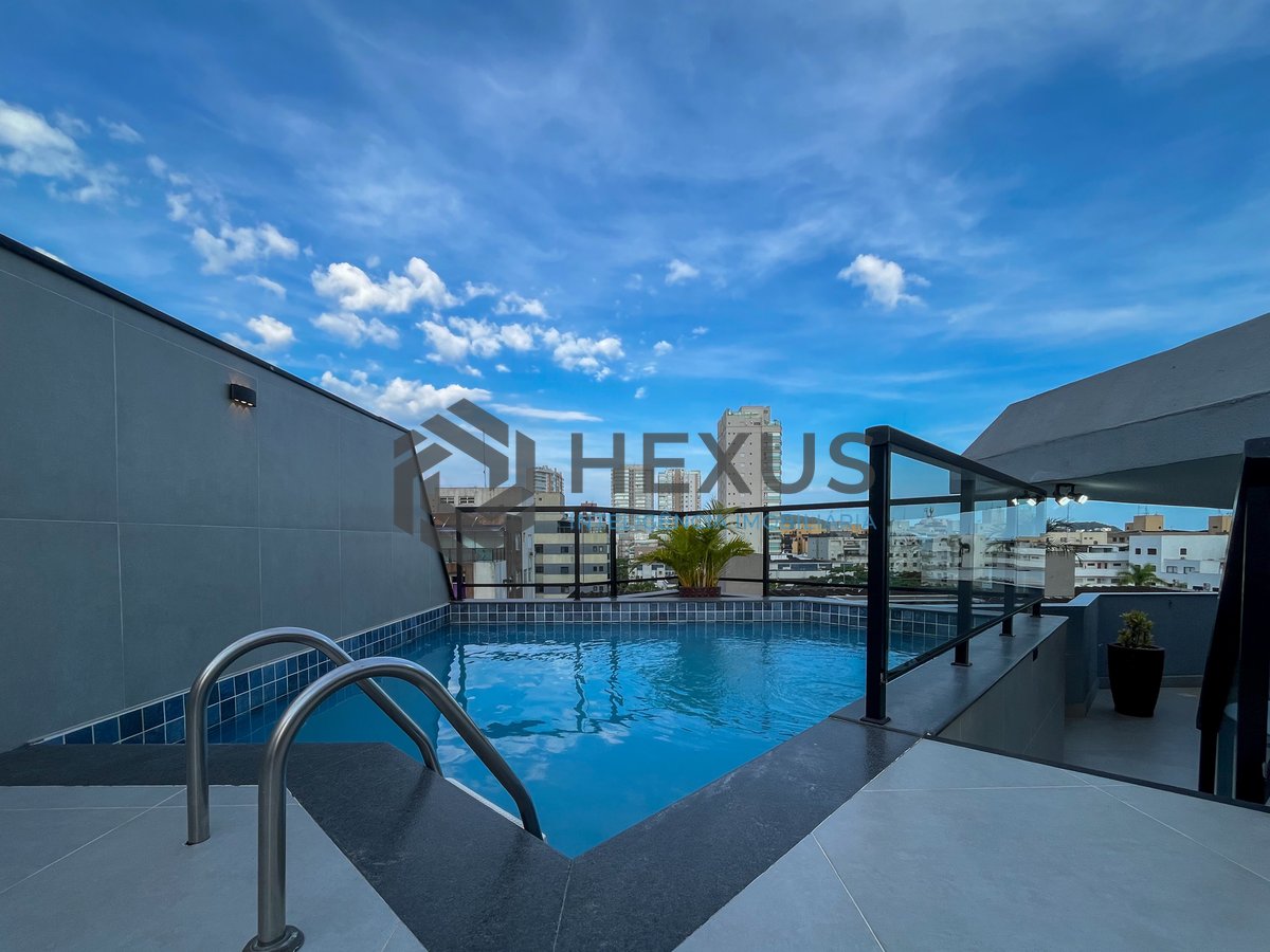 Foto 44 de Cobertura piscina e área gourmet com churrasqueira na região do Aquário na Praia da Enseada, Guaruja