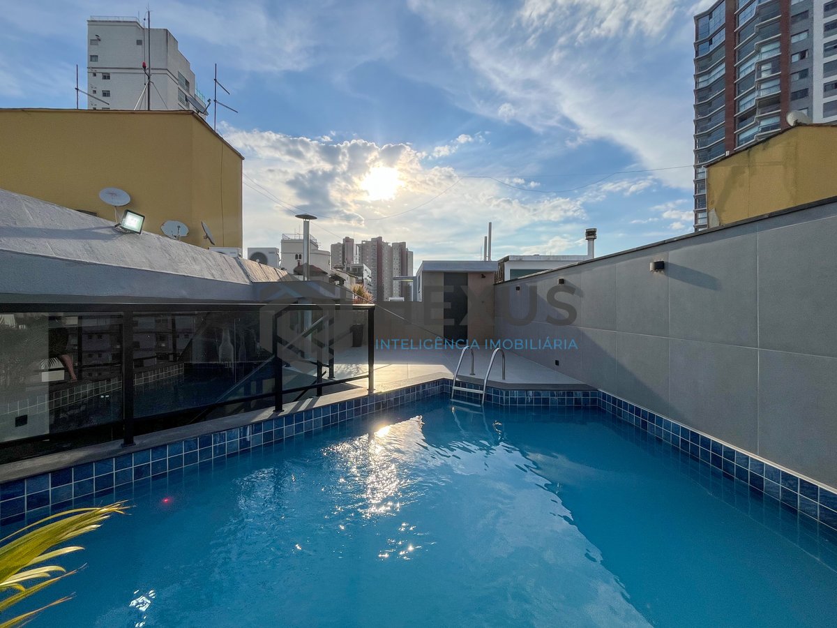 Foto 45 de Cobertura piscina e área gourmet com churrasqueira na região do Aquário na Praia da Enseada, Guaruja