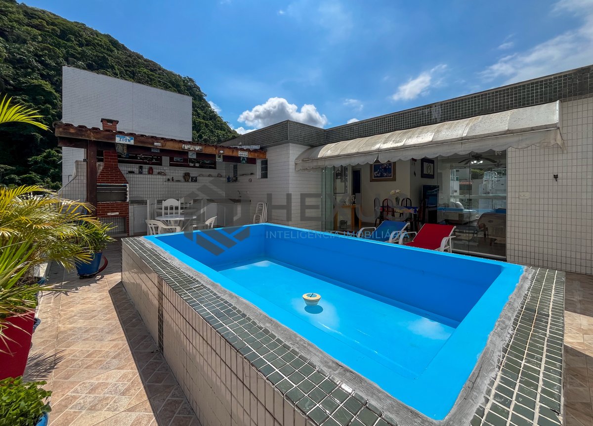 Foto 10 de Cobertura com piscina e churrasqueira na Praia da Enseada, Guaruja
