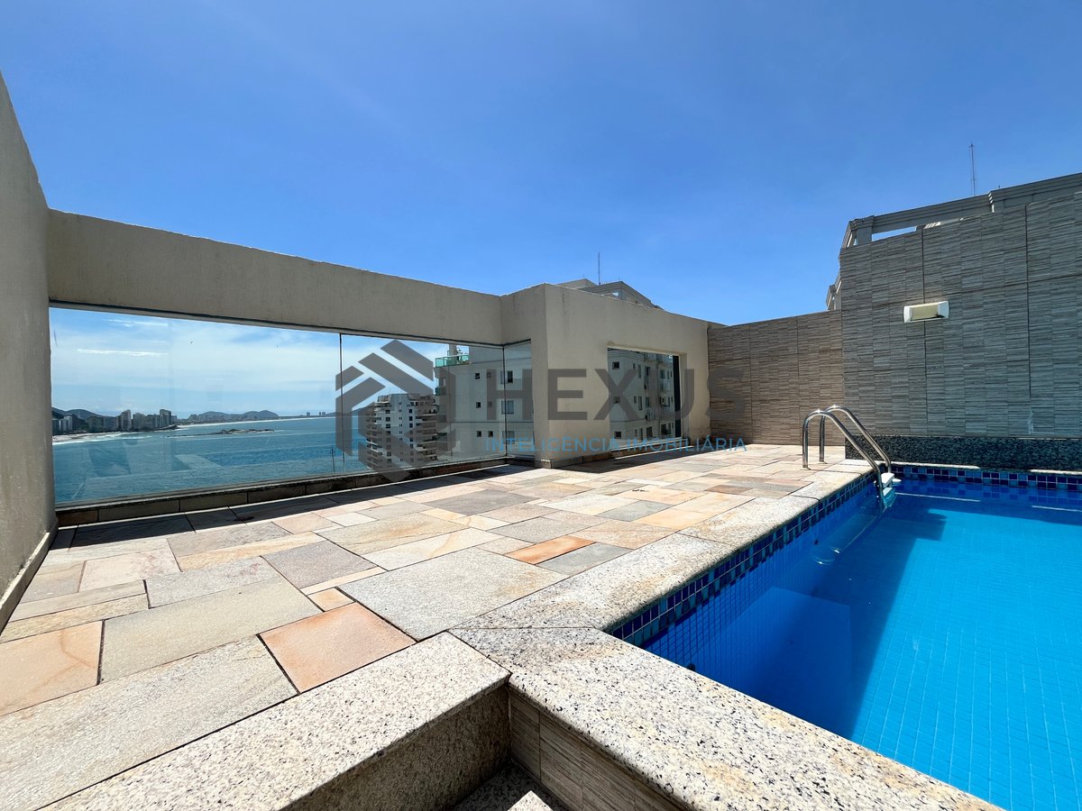 Foto 6 de Cobertura com varanda gourmet vista mar e lazer na beira mar da Praia das Asturias, Guaruja