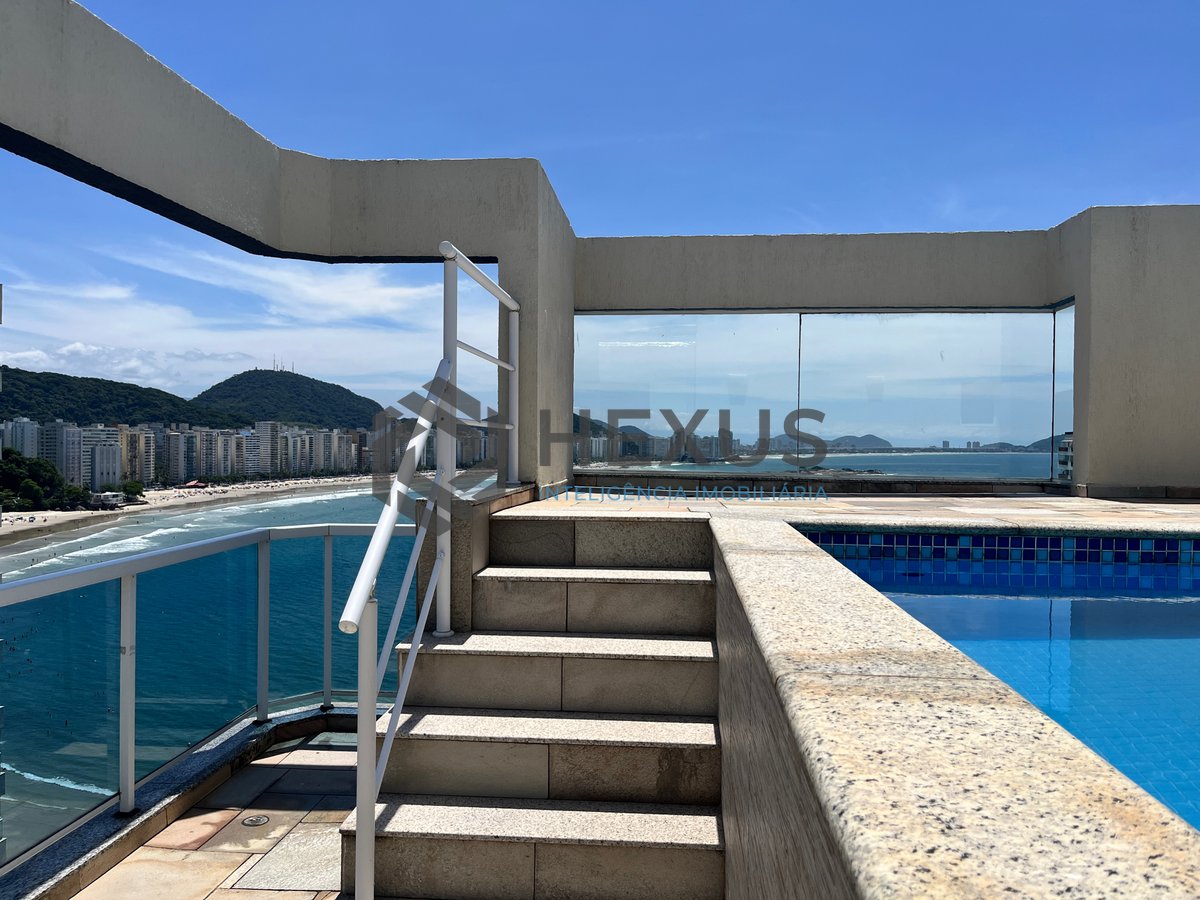 Foto 7 de Cobertura com varanda gourmet vista mar e lazer na beira mar da Praia das Asturias, Guaruja